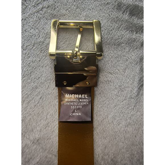 Michael Kors Logo Reversible Belt - Medium Vanilla/Beige main image 7